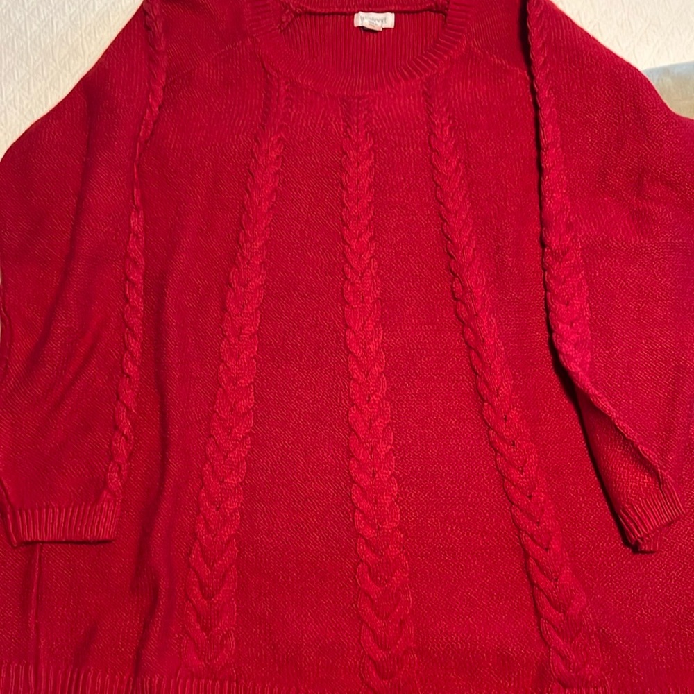 Westport red crewneck sweater size XL